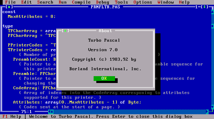 Turbo Pascal 7